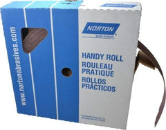 Norton - 2" x 50 Yd 60 Grit Aluminum Oxide Cloth Roll - Medium Grade, J Weighted Backing - Americas Industrial Supply