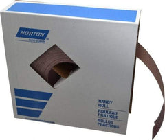 Norton - 2" x 50 Yd 180 Grit Aluminum Oxide Cloth Roll - Very Fine Grade, J Weighted Backing - Americas Industrial Supply