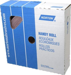 Norton - 2" x 50 Yd 240 Grit Aluminum Oxide Cloth Roll - Very Fine Grade, J Weighted Backing - Americas Industrial Supply