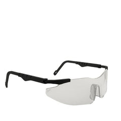 Smith & Wesson - Clear Lenses, Framed Safety Glasses - Scratch Resistant, Black Plastic Frame, Size Universal, Wrap Around - Americas Industrial Supply