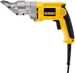 DeWALT - 2,500 SPM, 120 Volt, Pistol Grip Handle, Handheld Electric Shear - 18 Gauge (Mild Steel) & 20 Gauge (Stainless Steel) Cutting Capacity - Americas Industrial Supply