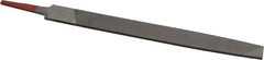 Simonds File - 8" Long, Smooth Cut, Flat American-Pattern File - Double Cut, Tang - Americas Industrial Supply