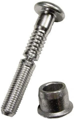 HUCK - Button Head Steel Lockbolt Blind Rivet - 3/8" to 1/2" Grip, 1/2" Head Diam, 1/4" Body Diam - Americas Industrial Supply