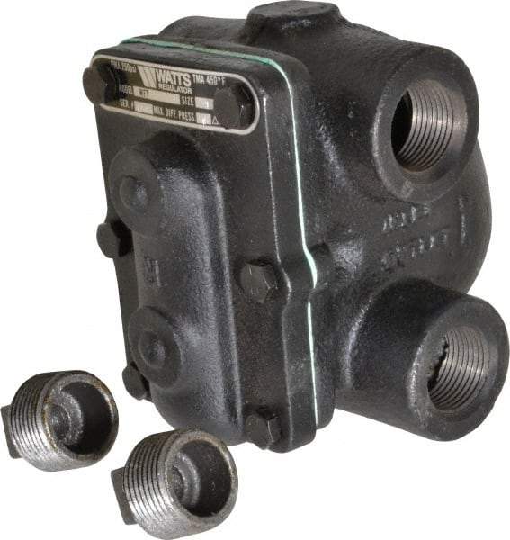 Watts - 4 Port, 1" Pipe, Cast Iron Float & Thermostatic Steam Trap - 15 Max psi - Americas Industrial Supply