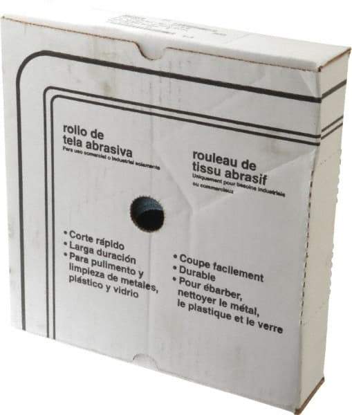 Value Collection - 1-1/2" x 50 Yd 150 Grit Aluminum Oxide Cloth Roll - Very Fine Grade, J Weighted Backing - Americas Industrial Supply