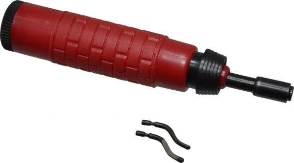 Value Collection - 4 Piece High Speed Steel Blade Hand Deburring Tool Set - B Blade Holder, B10, B20 Blades, For Hole Edge, Straight Edge - Americas Industrial Supply