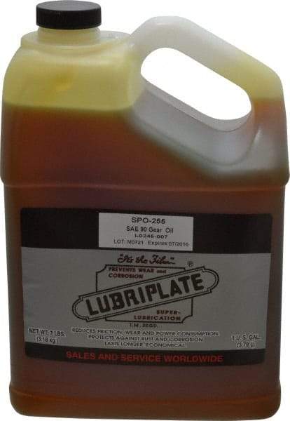 Lubriplate - 1 Gal Bottle, Mineral Gear Oil - 1044 SUS Viscosity at 100°F, 95 SUS Viscosity at 210°F, ISO 220 - Americas Industrial Supply