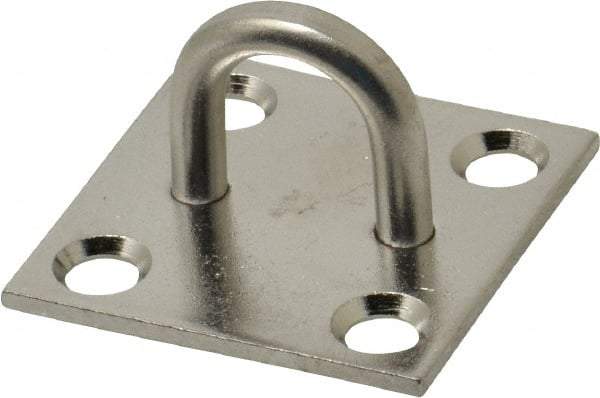 Value Collection - 0.813" High x 1.5" Wide x 1.5" Long Hasp Staple - 302/304 Stainless Steel, 0.075" Thick - Americas Industrial Supply