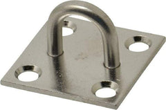 Value Collection - 0.813" High x 1.5" Wide x 1.5" Long Hasp Staple - 302/304 Stainless Steel, 0.075" Thick - Americas Industrial Supply
