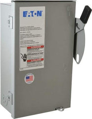 Eaton Cutler-Hammer - 30 Amp, 240 VAC, 3 Pole Nonfused Safety Switch - NEMA 3R, 3 Phase, 3 hp at 240 VAC (Single Phase), 7-1/2 hp at 240 (Triple Phase), 3PST Contact Form - Americas Industrial Supply