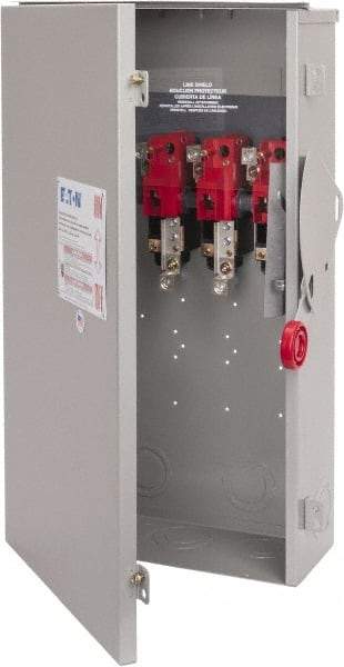 Eaton Cutler-Hammer - 200 Amp, 250 VDC, 480-600 VAC, 3 Pole Nonfused Safety Switch - NEMA 3R, 3 Phase, 50 hp at 480/600 VAC (Single Phase), 125 hp at 480 VAC, 150 hp at 600 VAC (Triple Phase), 3PST Contact Form - Americas Industrial Supply