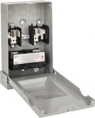 Eaton Cutler-Hammer - 3R NEMA Rated, 60 Amp, 10 hp, Fusible Air Conditioning Pullout Disconnect Switch - Americas Industrial Supply