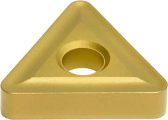 Sumitomo - TNMG433 ENZ Grade AC700G Carbide Turning Insert - TiC Finish, 60° Triangle, 1/2" Inscr Circle, 3/16" Thick, 3/64" Corner Radius - Americas Industrial Supply