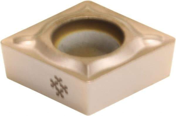 Sumitomo - CCMT21.50.5 ESU Grade T2000Z Cermet Turning Insert - TiN/AlN Finish, 80° Diamond, 1/4" Inscr Circle, 3/32" Thick, 0.0078" Corner Radius - Americas Industrial Supply