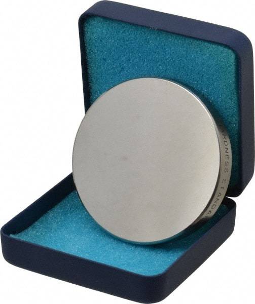 Made in USA - Rockwell C Scale, Hardness Calibration Test Block - C25 Hardness, Low Hardness Range Description, 2 Piece - Americas Industrial Supply