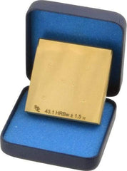 Made in USA - Rockwell B Scale, Hardness Calibration Test Block - B40 Hardness, Low Hardness Range Description, 2 Piece - Americas Industrial Supply
