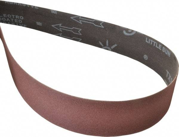 Tru-Maxx - 2" Wide x 132" OAL, 180 Grit, Aluminum Oxide Abrasive Belt - Aluminum Oxide, Very Fine, Coated, X Weighted Cloth Backing - Americas Industrial Supply