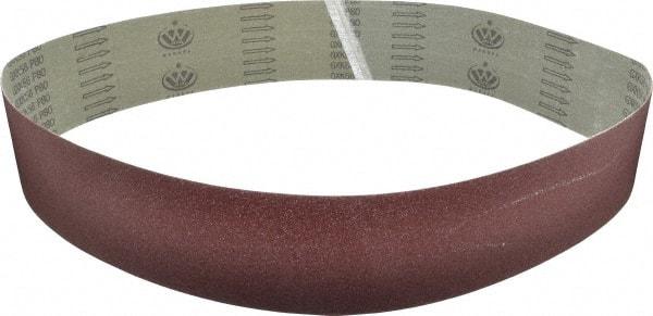 Tru-Maxx - 4" Wide x 60" OAL, 80 Grit, Aluminum Oxide Abrasive Belt - Aluminum Oxide, Medium, Coated - Americas Industrial Supply