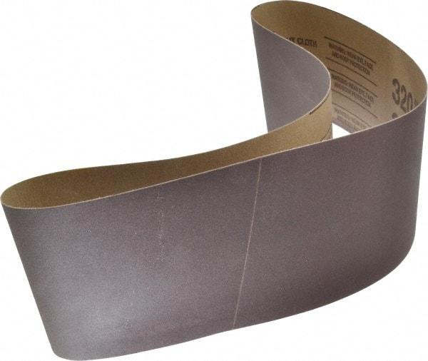 Tru-Maxx - 4" Wide x 36" OAL, 320 Grit, Aluminum Oxide Abrasive Belt - Aluminum Oxide, Extra Fine, Coated, X Weighted Cloth Backing - Americas Industrial Supply