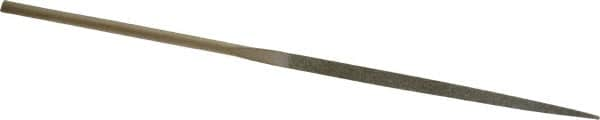 Value Collection - 5-1/2" OAL Fine Three Square Needle Diamond File - 9/64" Wide x 9/64" Thick, 2-3/4 LOC - Americas Industrial Supply