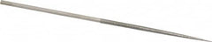 Value Collection - 5-1/2" OAL Fine Round Needle Diamond File - 1/8" Wide x 1/8" Thick, 2-3/4 LOC - Americas Industrial Supply