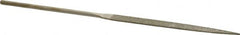 Value Collection - 5-1/2" OAL Medium Point Needle Diamond File - 13/64" Wide x 3/64" Thick, 2-3/4 LOC - Americas Industrial Supply