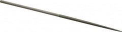 Value Collection - 5-1/2" OAL Medium Round Needle Diamond File - 1/8" Wide x 1/8" Thick, 2-3/4 LOC - Americas Industrial Supply