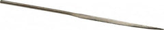 Value Collection - 5-1/2" OAL Coarse Barrette Needle Diamond File - 13/64" Wide x 3/32" Thick, 2-3/4 LOC - Americas Industrial Supply