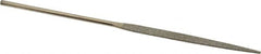 Value Collection - 5-1/2" OAL Coarse Taper Needle Diamond File - 13/64" Wide x 3/64" Thick, 2-3/4 LOC - Americas Industrial Supply