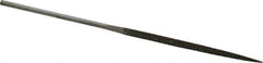 Value Collection - 5-1/2" OAL Coarse Three Square Needle Diamond File - 9/64" Wide x 9/64" Thick, 2-3/4 LOC - Americas Industrial Supply