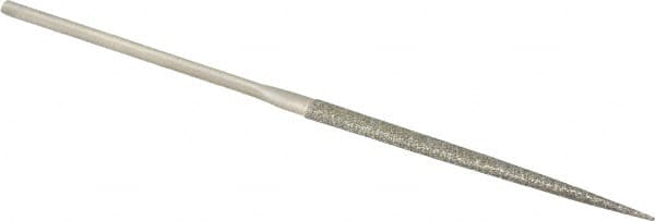 Value Collection - 5-1/2" OAL Coarse Point Needle Diamond File - 13/64" Wide x 5/64" Thick, 2-3/4 LOC - Americas Industrial Supply