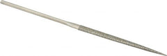 Value Collection - 5-1/2" OAL Coarse Point Needle Diamond File - 13/64" Wide x 5/64" Thick, 2-3/4 LOC - Americas Industrial Supply