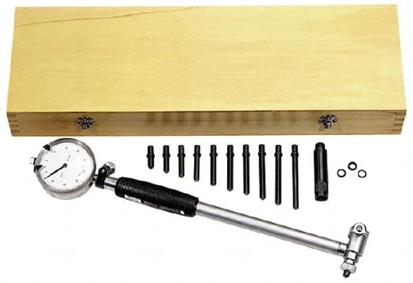 Value Collection - 6 Anvil, 10 to 16" Dial Bore Gage - 0.0005" Graduation, 16" Gage Depth - Americas Industrial Supply