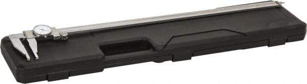 Value Collection - 0", 0.5" (Inside Range)" to 24" Range, 0.001" Graduation, 0.1" per Revolution, Dial Caliper - White Face, 4" Jaw Length - Americas Industrial Supply