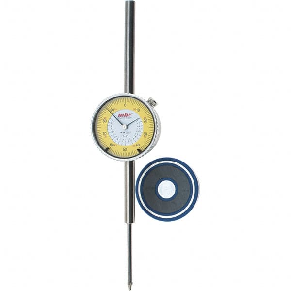 Value Collection - 0.001" Graduation, 2" Max Meas, 0-100 Dial Reading, Dial Indicator & Base Kit - 2-9/32" Dial Diam - Americas Industrial Supply