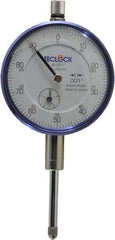 Teclock - 0.001" Graduation, 0-100 Dial Reading, Indicator & Base Kit - 0.34" Base Height, 2" Base Diam - Americas Industrial Supply
