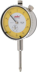 Value Collection - 0.001" Graduation, 0-100 Dial Reading, Indicator & Base Kit - 0.55" Base Height, 2-1/4" Base Diam - Americas Industrial Supply