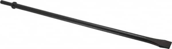 Value Collection - 3/4" Head Width, 18" OAL, Flat Chisel - Round Shank, Steel - Americas Industrial Supply