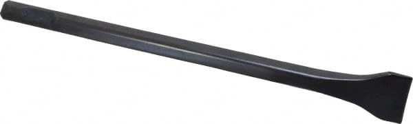 Value Collection - 1-3/8" Head Width, 12" OAL, 1/2" Shank Diam, Scaling Chisel - Round Shank, Steel - Americas Industrial Supply