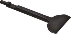 Value Collection - 3" Head Width, 7" OAL, 3/8" Shank Diam, Floor Scraper Chisel - Round Shank, Steel - Americas Industrial Supply