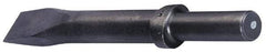 Made in USA - 1" Head Width, 12" OAL, Flat Chisel - Round Drive, Round Shank, Alloy Steel - Americas Industrial Supply