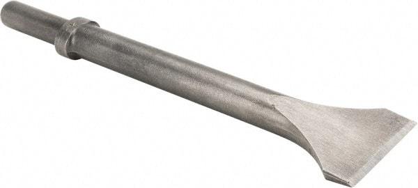 Made in USA - 2" Head Width, 12" OAL, Scaling Chisel - Round Drive, Round Shank, Alloy Steel - Americas Industrial Supply