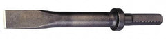 Made in USA - 1" Head Width, 24" OAL, Flat Chisel - Hex Drive, Hex Shank, Alloy Steel - Americas Industrial Supply