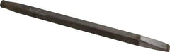 Made in USA - 15/16" Head Width, 18" OAL, Rivet Cutter Chisel - Round Drive, Round Shank, Alloy Steel - Americas Industrial Supply