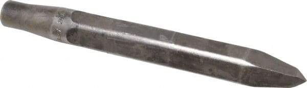 Made in USA - 10" OAL, Rivet Cutter Chisel - Round Drive, Round Shank, Alloy Steel - Americas Industrial Supply