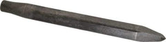 Made in USA - 12" OAL, Rivet Cutter Chisel - Round Drive, Round Shank, Alloy Steel - Americas Industrial Supply