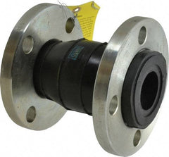 Unisource Mfg. - 2" Pipe, Neoprene Single Arch Pipe Expansion Joint - 6" Long, 3/8" Extension, 1/2" Compression, 225 Max psi, Flanged - Americas Industrial Supply