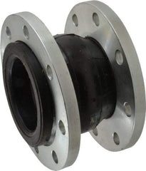Unisource Mfg. - 4" Pipe, Neoprene Single Arch Pipe Expansion Joint - 6" Long, 1/2" Extension, 3/4" Compression, 225 Max psi, Flanged - Americas Industrial Supply