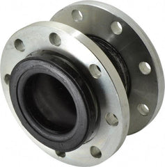 Unisource Mfg. - 4" Pipe, Neoprene Double Arch Pipe Expansion Joint - 9" Long, 1-1/8" Extension, 2" Compression, 225 Max psi, Flanged - Americas Industrial Supply
