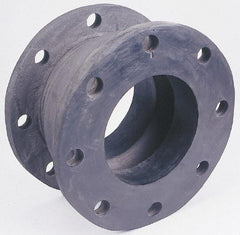 Unisource Mfg. - 8" Pipe, Chlorobutyl Wide Arch Pipe Expansion Joint - 6" Long, 3/4" Extension, 1-3/4" Compression, 225 Max psi, Flanged - Americas Industrial Supply